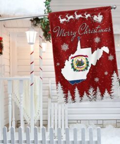 West Virginia Christmas Flag Home Sweet Home TQN726Fv2