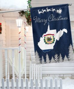West Virginia Christmas Flag TQN726F