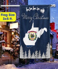west virginia christmas flag tqn726f 8980
