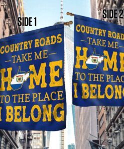 west virginia country roads take me home to the place i belong flag mln371fv2 3131