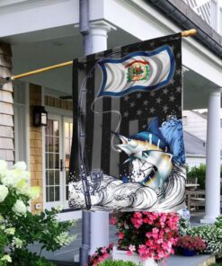 west virginia fishing flag 4928