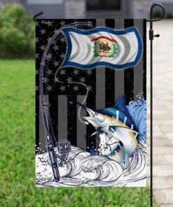 west virginia fishing flag 5632