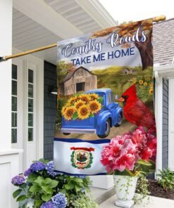 West Virginia Flag Country Roads Take Me Home TQN349F