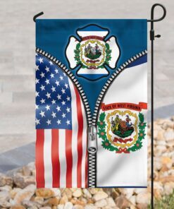 west virginia state american flag 1254