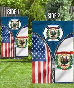 west virginia state american flag 2236