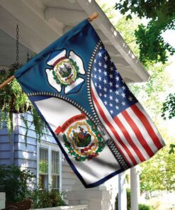 west virginia state american flag 6361