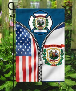 west virginia state american flag 6449