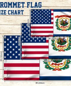 west virginia state american grommet flag qnv17gf 2181