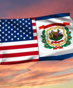 West Virginia State American Grommet Flag QNV17GF