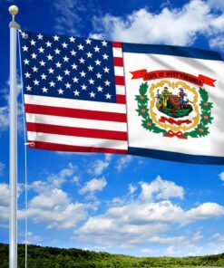 west virginia state american grommet flag qnv17gf 5981