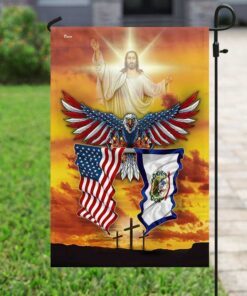 west virginia state one nation under god flag 8423