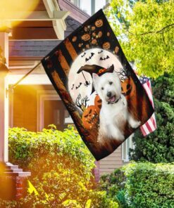 Westie Terrier Happy Halloween Flag