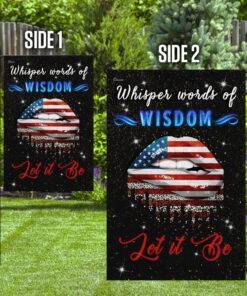 whisper words of wisdom let it be hippie flag 3363