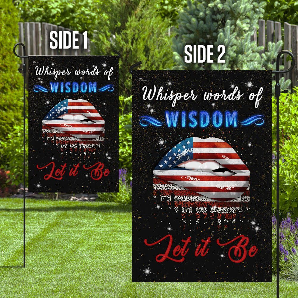 Whisper Words Of Wisdom Let It Be Hippie Flag - Image 10