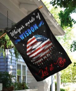 whisper words of wisdom let it be hippie flag 6670
