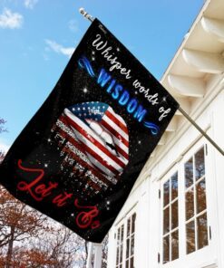 whisper words of wisdom let it be hippie flag 8721