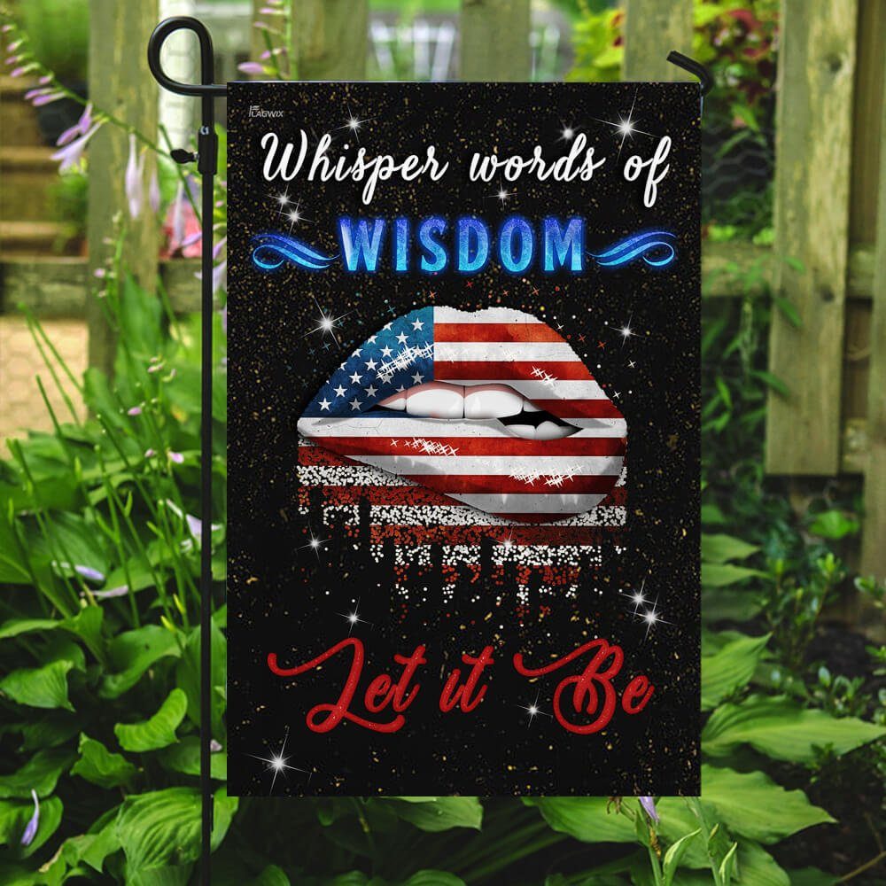 Whisper Words Of Wisdom Let It Be Hippie Flag - Image 7