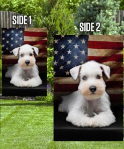 white miniature schnauzer american flag flagwix™ the us schnauzer flag 6104