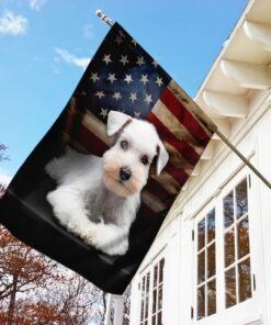 white miniature schnauzer american flag flagwix™ the us schnauzer flag 8400