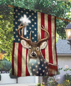 Whitetail Buck Deer Flag LHA1965Fv1