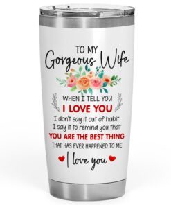 Wife I Love You 20z Tumbler