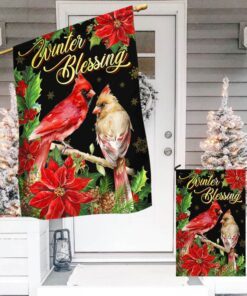 winter blessing cardinal christmas flag bnn630f 3575