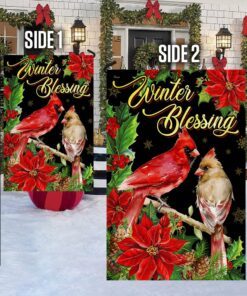 winter blessing cardinal christmas flag bnn630f 6388