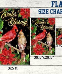 winter blessing cardinal christmas flag bnn630f 6662