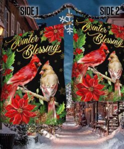 winter blessing cardinal christmas flag bnn630f 7843