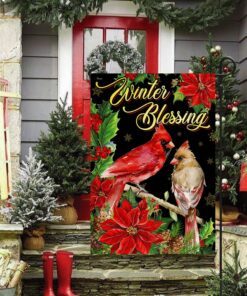 winter blessing cardinal christmas flag bnn630f 8462