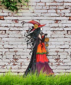 Witch Halloween Garden Metal Sign TRN1182MS