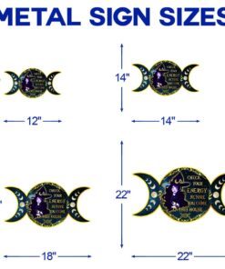 witch witchcraft check your energy before you come in this house halloween decor hanging metal sign mln583ms 2319