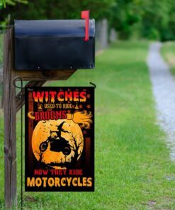 witches used to ride brooms now they ride motorcycles flag 2005