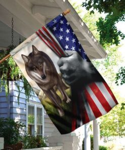 wolf american flag 3060