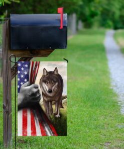 wolf american flag 6233