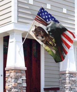 wolf american flag 6462