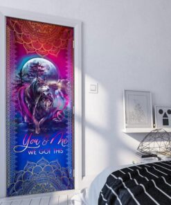 wolf couple we got this door cover 8102