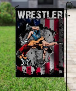 wrestler wrestling flag 4179