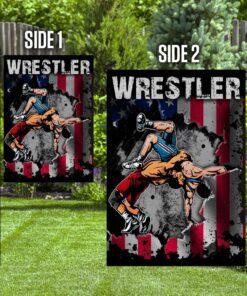 wrestler wrestling flag 7122