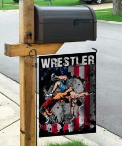 wrestler wrestling flag 8997