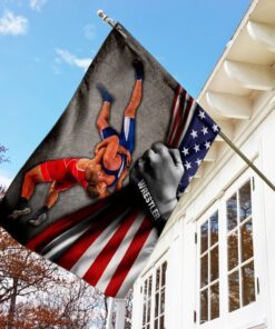wrestling wrestle wrestler flag 1502
