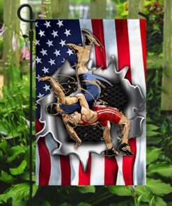 wrestling wrestle wrestler flag 4148
