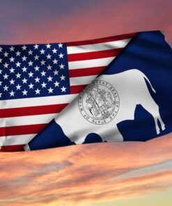 Wyoming American Grommet Flag LHA1891GF