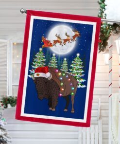 Wyoming Christmas Flag Holly Night LNT776F