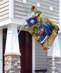 wyoming country roads flag 8542