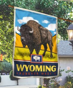wyoming flag forever west lnt413f 7638