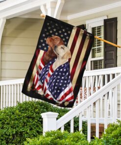 yellow and red fox labrador retriever flag flagwix™ american patriot flag with lovely retrievers dog photo 1429