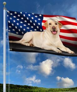 yellow labrador retriever american grommet flag qnn437gfv8 3485