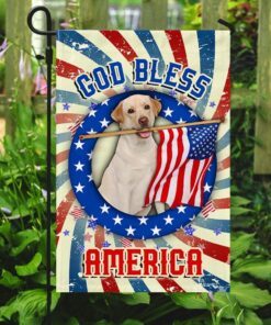yellow labrador retriever god bless america 4th of july flag qnk833fv1a 6728