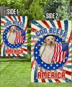 yellow labrador retriever god bless america 4th of july flag qnk833fv1a 7393